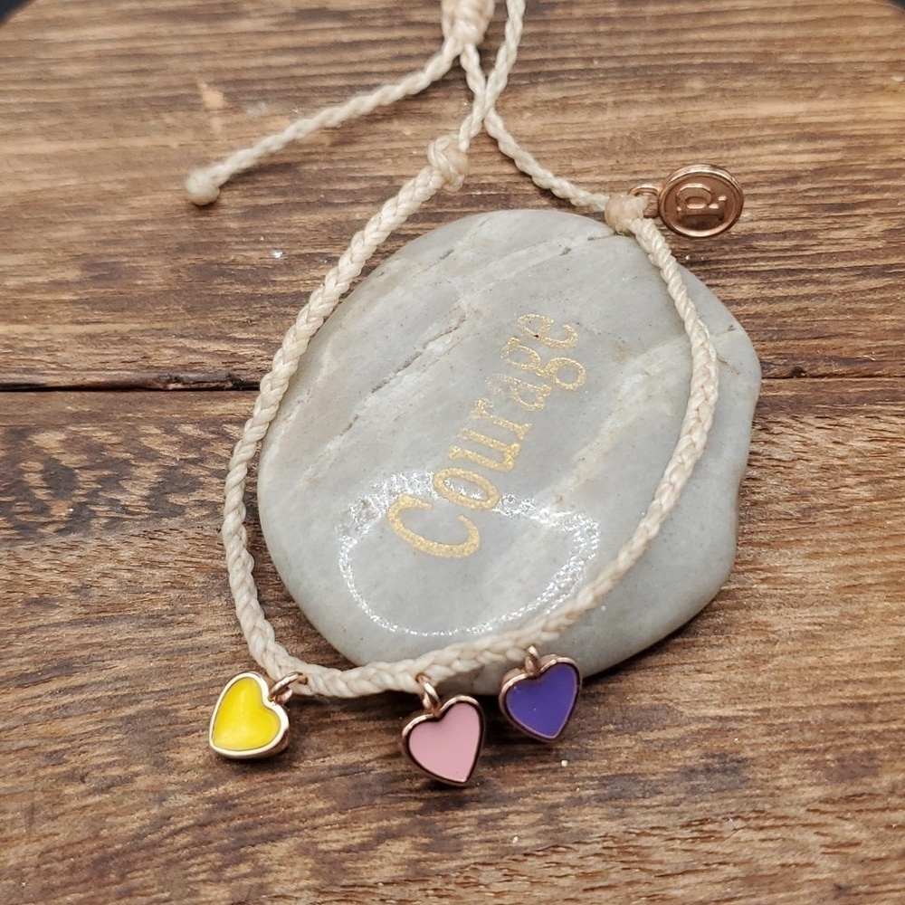 Pura vida hearts melody colorful trio bracelet B3215‎